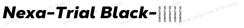 Nexa-Trial Black字体转换